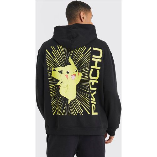 Felpa oversize ufficiale Pikachu Pokemon con cappuccio - boohoo - Modalova