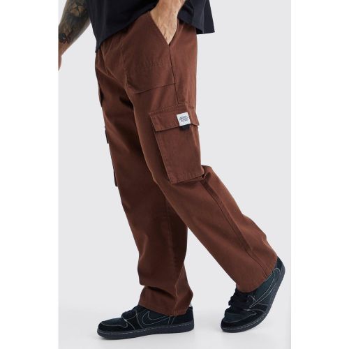 Pantalón Deportivo Cargo Holgado Con Hebilla Y Cintura Elástica - boohoo - Modalova