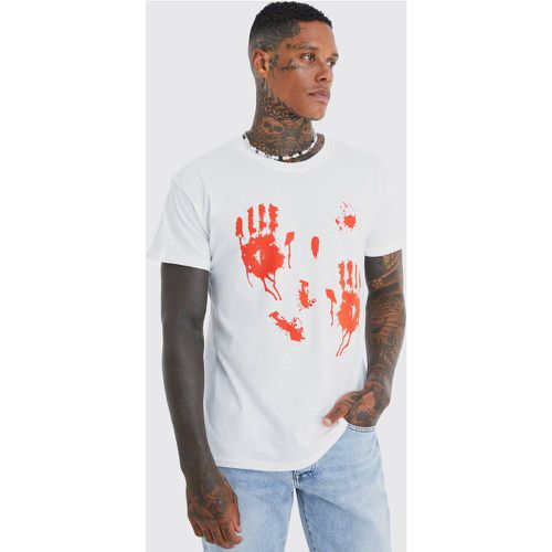 Camiseta De Halloween Con Estampado De Manos Sangrientas - boohoo - Modalova