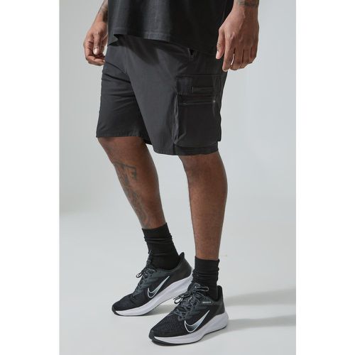 Pantalón Corto Plus Man Active Cargo Ligero - boohoo - Modalova