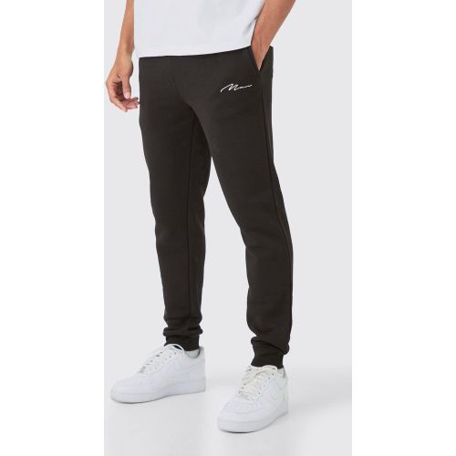 Pantaloni tuta Regular Fit con firma Man - boohoo - Modalova