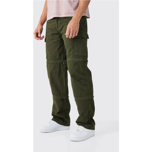 Pantaloni extra comodi con zip e pannelli in vita fissi - boohoo - Modalova