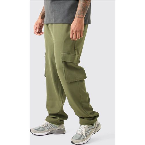 Pantaloni Cargo Plus Size leggeri e leggeri elasticizzati - boohoo - Modalova
