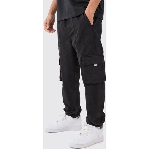 Pantalón Deportivo Cargo Ajustado Con Cintura Elástica - boohoo - Modalova