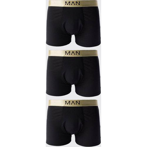 Boxer Man Dash color oro con fascia in vita - set di 3 paia - boohoo - Modalova