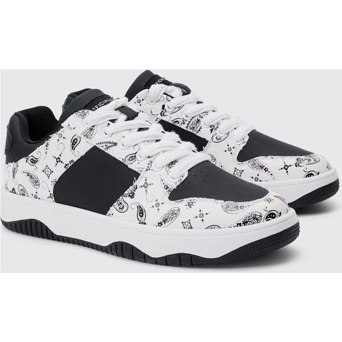 Zapatillas Deportivas Gruesas Negras Con Estampado Bandana Limited Edition - boohoo - Modalova