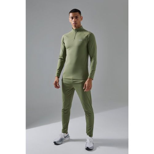 Tuta sportiva Man Active Gym con zip corta - boohoo - Modalova