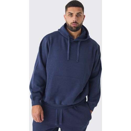 Sudadera Plus Básica Azul Marino Con Capucha - boohoo - Modalova