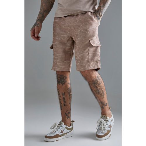 Pantalón Corto Tall Cargo Texturizado - boohoo - Modalova