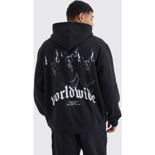 Sudadera Oversize Con Capucha Y Estampado Gráfico Worldwide - boohoo - Modalova