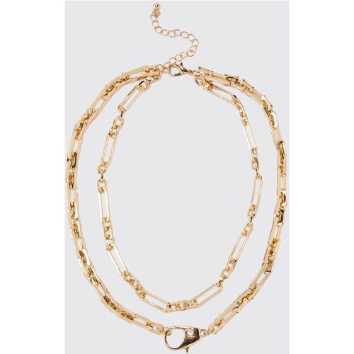 Collar De Cadena Con Clip - boohoo - Modalova