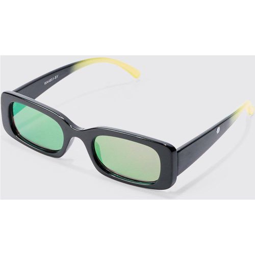 Chunky Ombre Frame Sunglasses In Black - boohoo - Modalova