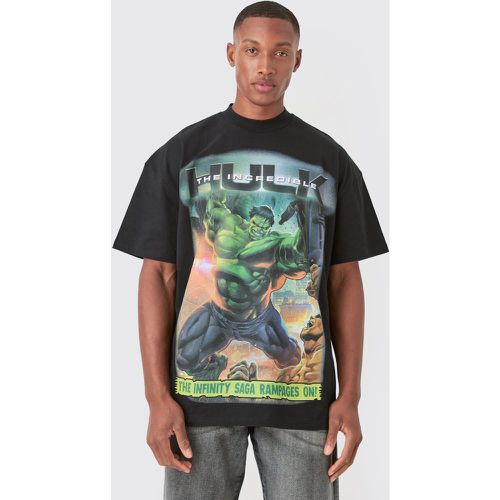 T-shirt oversize ufficiale di Hulk in grande stile - boohoo - Modalova