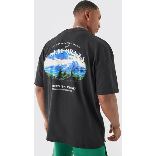 Oversized California Landscape Print T-Shirt - boohoo - Modalova