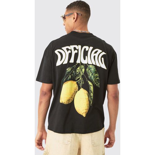 Oversized Official Lemon Graphic T-Shirt - boohoo - Modalova
