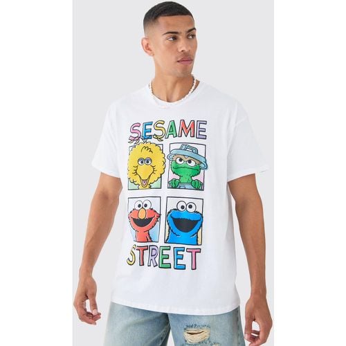 Camiseta Oversize Con Estampado De Barrio Sésamo - boohoo - Modalova