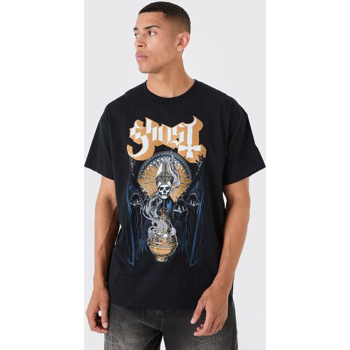 T-shirt oversize ufficiale Ghost Band - boohoo - Modalova