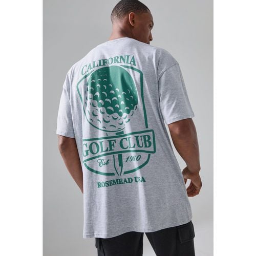 Camiseta Oversize Man Active Con Estampado De Club De Golf - boohoo - Modalova