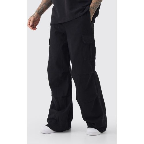 Tall Extreme Baggy Fit Cargo Trousers In Black - boohoo - Modalova