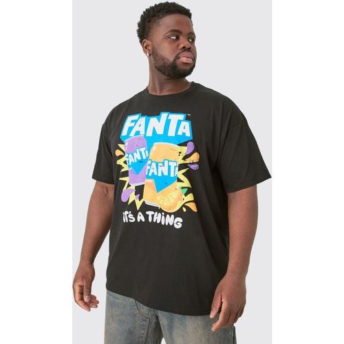 Camiseta Plus Negra Con Estampado De Fanta - boohoo - Modalova