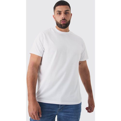 T-shirt Plus Size Slim Fit, Bianco - boohoo - Modalova