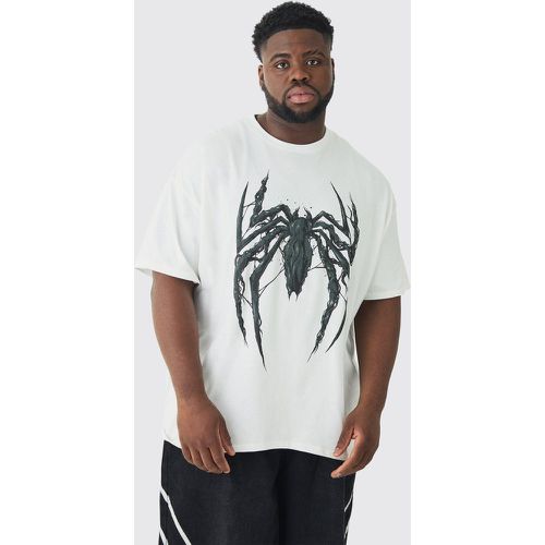 T-shirt Plus Size ufficiale con stampa di Venom fronte e retro - boohoo - Modalova