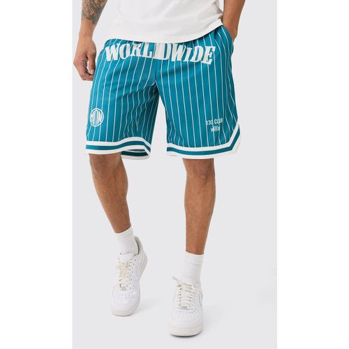 Worldwide Stripe Basketball Shorts - boohoo - Modalova