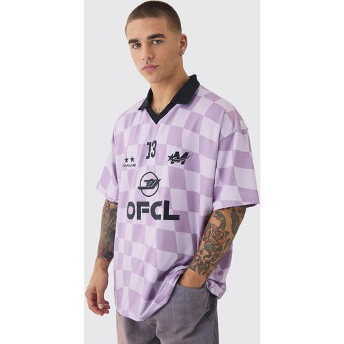 Checkerboard Ofcl Raglan Football T-Shirt - boohoo - Modalova