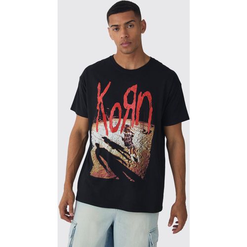 Oversized Korn Band License T-shirt - boohoo - Modalova