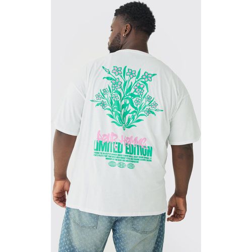 T-shirt Plus Size Limited Edition con stampa a fiori - boohoo - Modalova