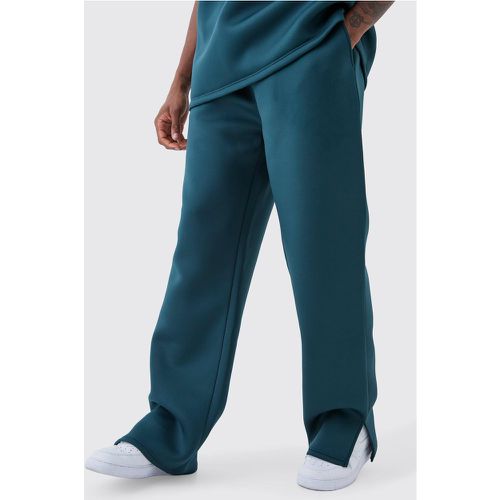 Tall Scuba Split Hem Joggers, Verde - boohoo - Modalova