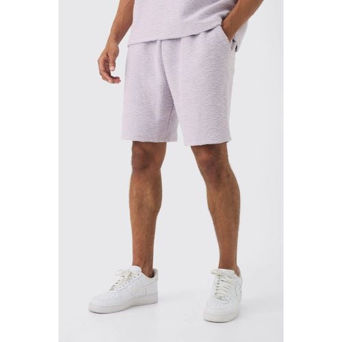 Pantalón Corto Holgado De Largo Medio Y Tejido Bouclé Grueso - boohoo - Modalova