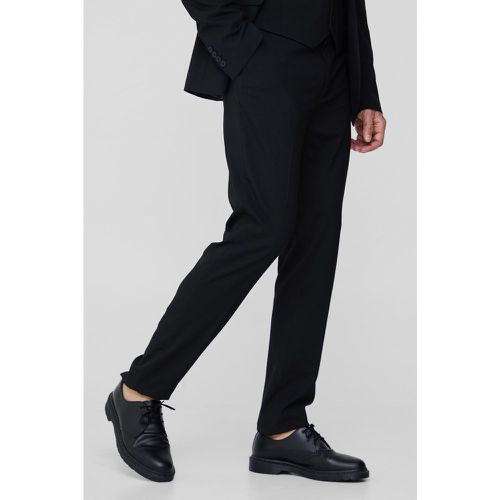 Tall Essential Slim Fit Suit Trouser In Black - boohoo - Modalova