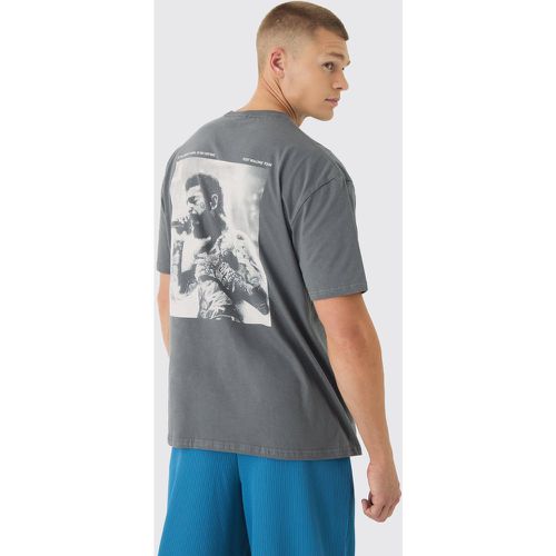 T-shirt oversize ufficiale con stampa di Post Malone - boohoo - Modalova