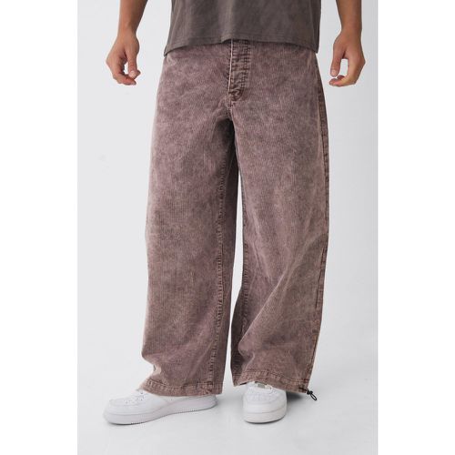 Pantalón De Pana Con Lavado De Ácido - boohoo - Modalova