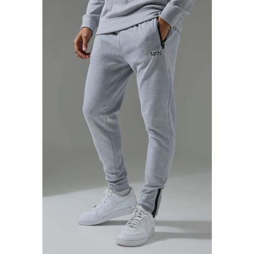 Pantalón Deportivo Man Active Pro Pitillo De Forro Polar - boohoo - Modalova