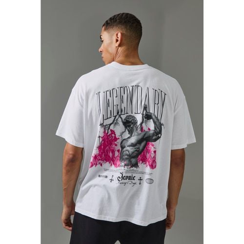 Camiseta Man Active Oversize Con Estampado Legendary - boohoo - Modalova