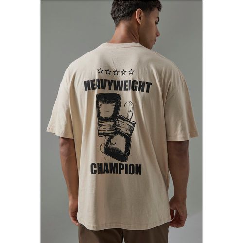 T-shirt Active oversize dei pesi massimi ufficiale Rocky Champion - boohoo - Modalova