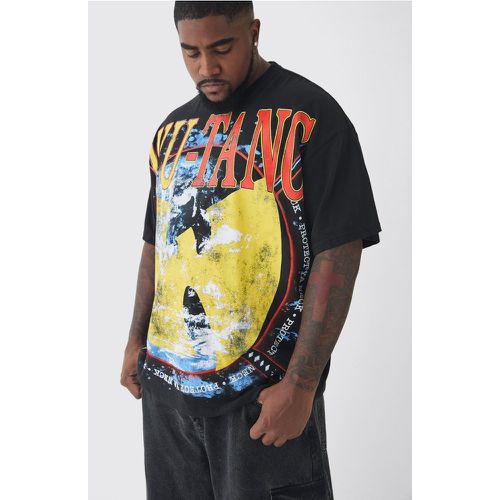 T-shirt Plus Size oversize ufficiale Wu Tang con stampa ufficiale - boohoo - Modalova