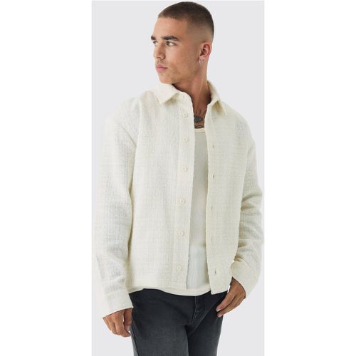 Sobrecamisa Regular De Tejido Bouclé - boohoo - Modalova