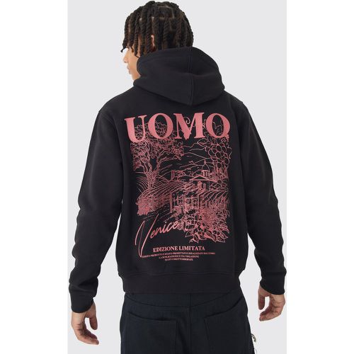 Sudadera Con Capucha Y Bordado Gráfico Uomo - boohoo - Modalova