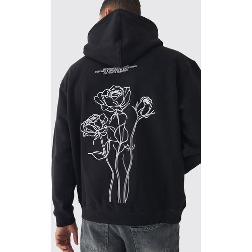 Sudadera Con Capucha Y Bordado De Flores - boohoo - Modalova