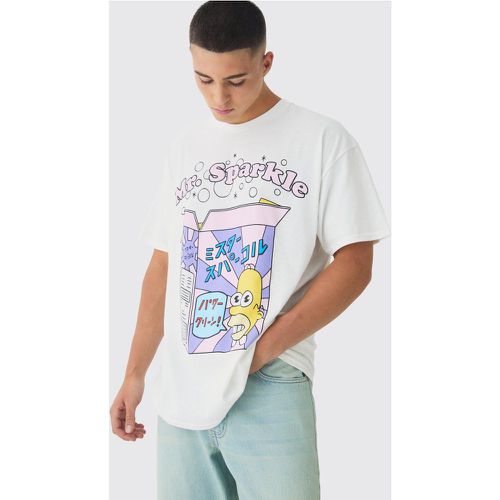 T-shirt oversize ufficiale dei Simpson con stampa anime - boohoo - Modalova