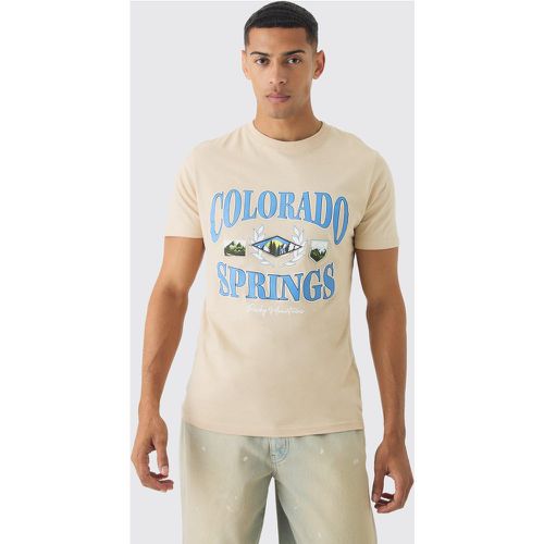 Camiseta Ajustada Con Estampado De Colorado Springs - boohoo - Modalova