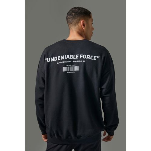 Sudadera Active Oversize Con Estampado De Ufc Undeniable Force - boohoo - Modalova