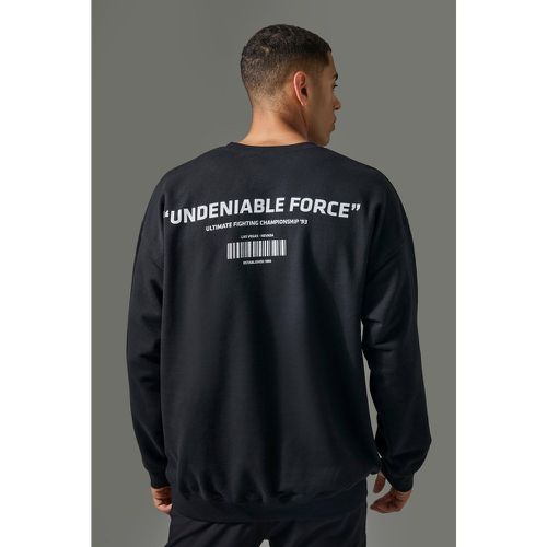 Felpa oversize Active ufficiale UFC Undeniable Force - boohoo - Modalova