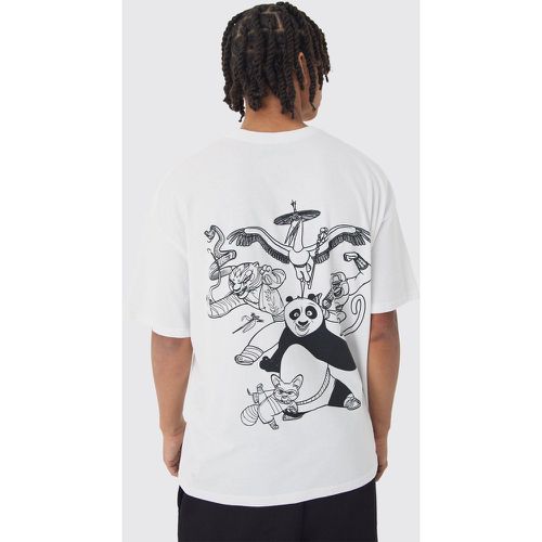 Camiseta Oversize Con Estampado De Kung Fu Panda - boohoo - Modalova