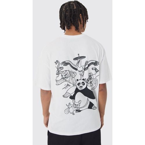 T-shirt oversize ufficiale con stampa Kung Fu Panda - boohoo - Modalova