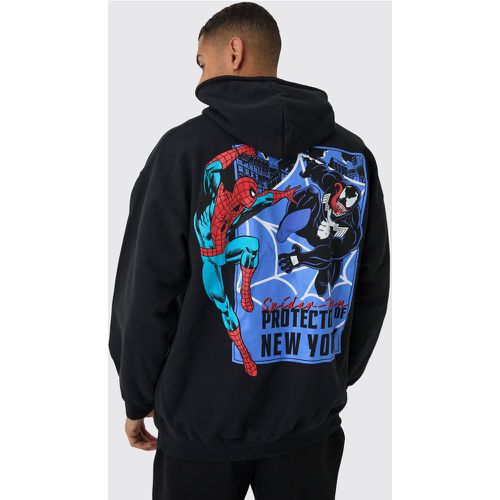 Sudadera Oversize Con Capucha Y Estampado De Marvel Spiderman Venom - boohoo - Modalova