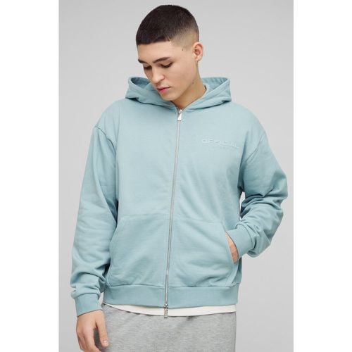 Sudadera Oversize Recta Gruesa Con Capucha Y Cremallera - boohoo - Modalova